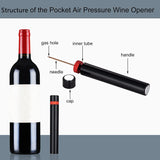 Uvanomi Kit de Vino 4 en 1 | Abridor, Cortador, Vertedor y Tapón